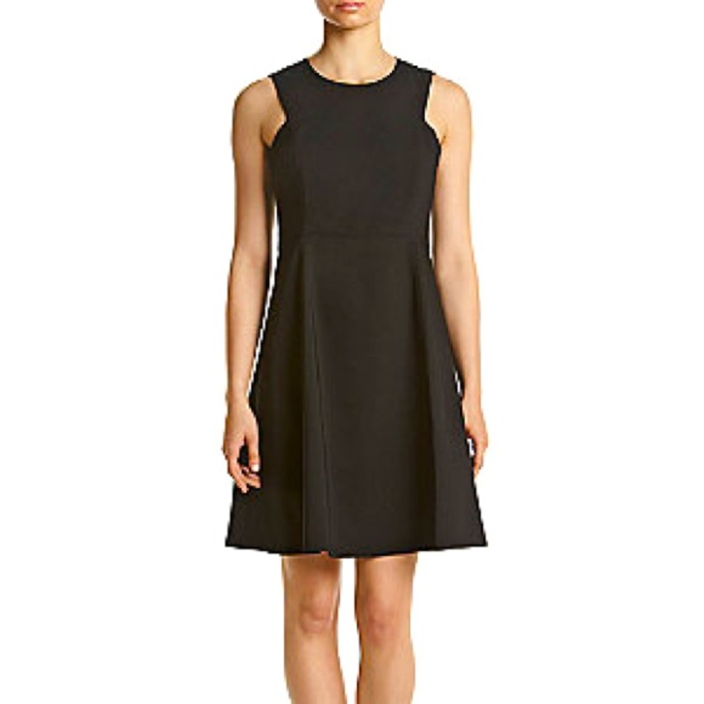 Black Calvin Klein Fit and Flare Dress Womens Size 10 - Picture 2 of 12